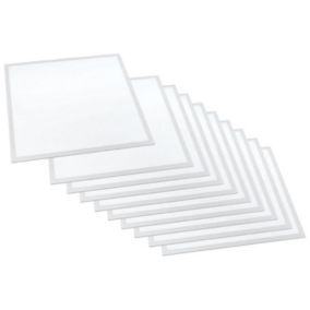 Panneau LED 60x60 Haut Rendement 25W 4000lm BLANC (Pack de 10) - Blanc Froid 6000K - 8000K - SILAMP