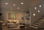 Panneau LED à encastrer Varifit Veluna 1900lm 17w IP44 L.18,5 x l.18,5 cm blanc chaud Paulmann transparent