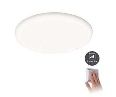 Panneau LED à encastrer Varifit Veluna 2450lm 22w IP44 ⌀21,5 cm blanc neutre Paulmann transparent