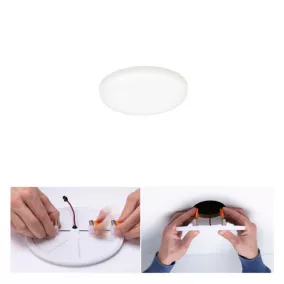 Panneau LED à encastrer Varifit Veluna 550lm 4,5w IP44 ⌀7,5 cm blanc neutre Paulmann transparent
