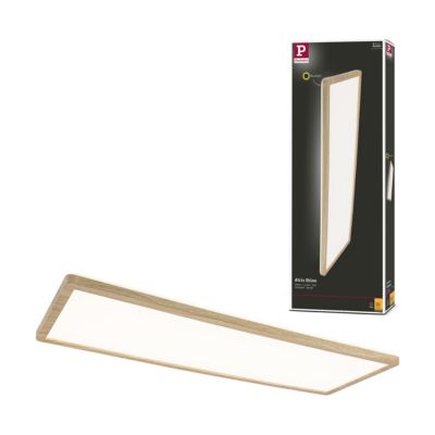 Panneau LED Atria Shine Backlight IP44 carré 580x200 mm 22W 2300lm 3000K Esthétique bois