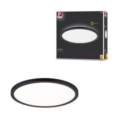 Panneau LED Atria Shine Backlight rond 293 mm 16W 1600lm 3000K Noir