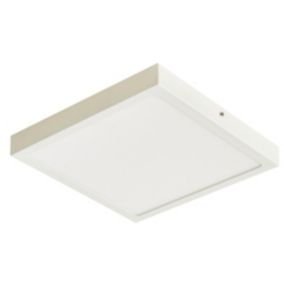 Panneau LED intégrée Hestia blanc neutre IP20 1800lm 17W L.30xl.30xH.2,5cm blanc GoodHome