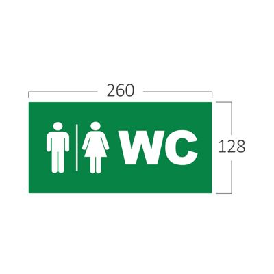 Panneau LED WC BRAYTRON - Blanc - 3W