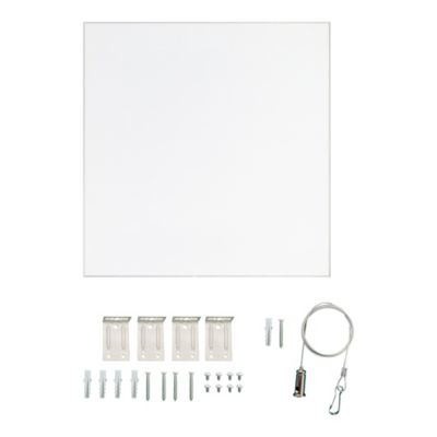 Panneau lumineux Boyle LED intégrée blanc neutre IP20 3300lm 33W L.60xl.60xH.4cm blanc GoodHome
