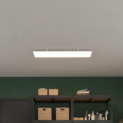 Panneau lumineux Jemison LED intégrée blanc neutre IP20 3600lm 36W L.120xl.30xH.0,83cm blanc GoodHome