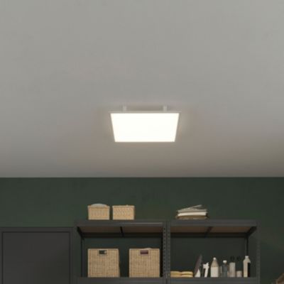 Panneau lumineux LED intégrée blanc neutre IP20 3000lm 30W L.60xl.60xH.3,5cm blanc