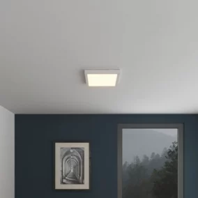 Panneau lumineux Wundt LED intégrée variation de blancs IP20 dimmable 1900lm 15W L.30xl.30xH.3,2cm blanc GoodHome