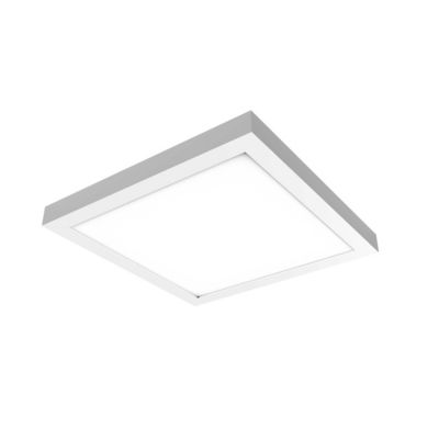 Panneau lumineux Wundt LED intégrée variation de blancs IP20 dimmable 1900lm 15W L.30xl.30xH.3,2cm blanc GoodHome