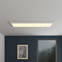 Panneau lumineux Wundt LED intégrée variation de blancs IP20 dimmable 5000lm 36W L.120xl.30xH.3,2cm blanc GoodHome