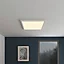 Panneau lumineux Wundt LED intégrée variation de blancs IP20 dimmable 5000lm 36W L.60xl.60xH.3,2cm blanc GoodHome