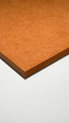 Panneau médium teinté dans la masse Forescolor orange 80 x 40,5 cm, ép.5 mm