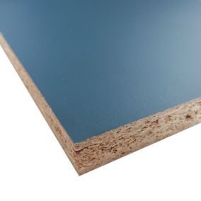 Panneau mélaminé Ninna prédécoupé bleu abysse 280X90X2.2cm