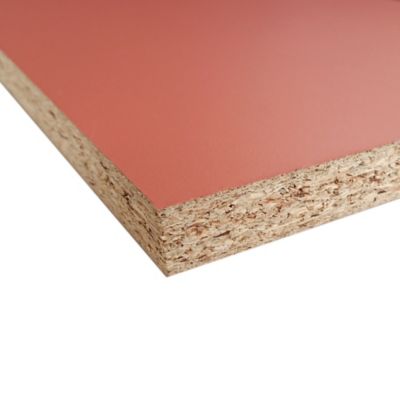 Panneau mélaminé Ninna prédécoupé terracotta 280X90X2.2cm