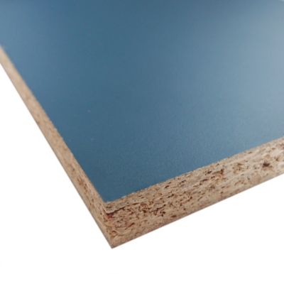 Panneau mélaminé prédécoupé bleu abysse 280 x 90 x 2.2 cm, Ninna