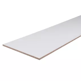 Panneau mélaminé sans bord Blanc - 250 x 125 cm, ép.15 mm (vendu au panneau)