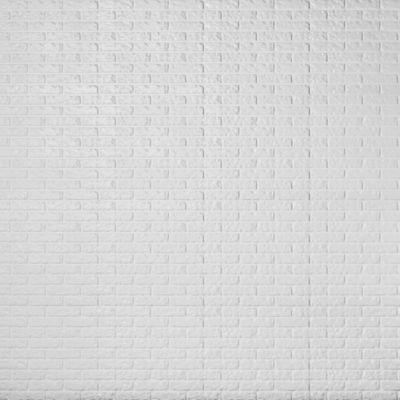 Panneau mural 3D blanc en polystyrène Vertigo motif effet relief briques 60x60 cm x Ép.7,5 mm