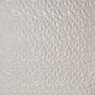 Panneau mural 3D blanc en polystyrène Vertigo motif effet relief Diamant 60x60 cm