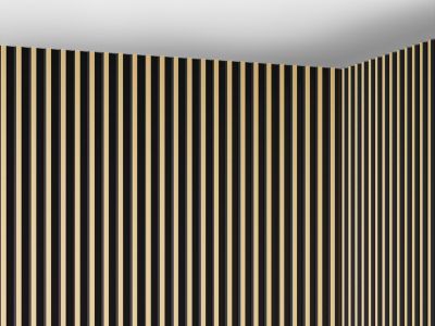 Panneau mural 3D - Pack de 2,83 m² - Noir et doré - Lot de 8 pièces - CLINTON