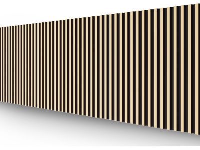 Panneau mural 3D - Pack de 2,83 m² - Noir et doré - Lot de 8 pièces - CLINTON
