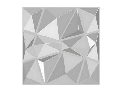 Panneau mural 3D à peindre - pack de 3m² - lot de 12 pièces - ANGLY
