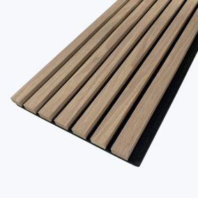 Panneau Mural Décoratif (effet tasseaux) - Coloris Bois Naturel