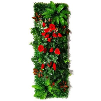 Panneau mural décoratif en plantes artificielles 40x121 cm