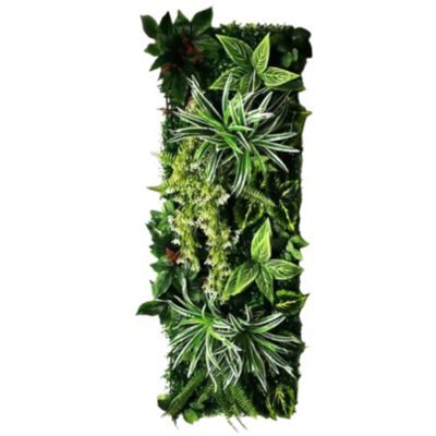 Panneau mural décoratif en plantes artificielles 40x121 cm