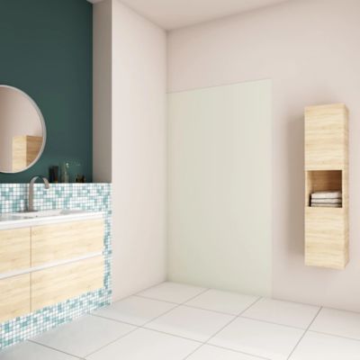 Panneau mural de douche Ivoire 120x210cm,Panneaux muraux salle de bain habillage mural aluminium