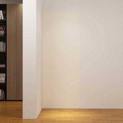 Panneau mural de douche Ivoire 90 x 210 cm mural aluminium avec 1 profile - Étanche, durable et facile à nettoyer
