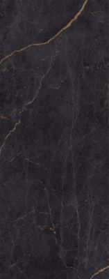 Panneau mural de salle de bains l.100 x H.255 cm, effet marbre anthracite et cuivre mat, Schulte Décodesign Softtouch vendu par 2