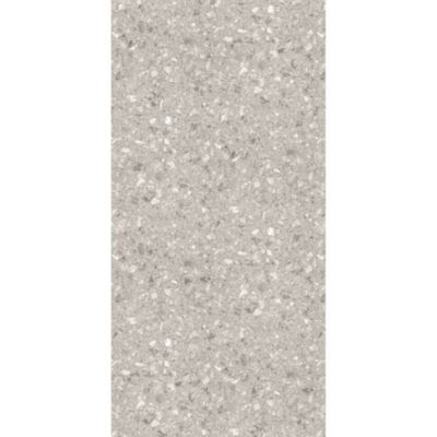 Panneau mural de salle de bains l.100 x H.255 cm, effet terrazzo greige, Schulte DécoDesign Softtouch