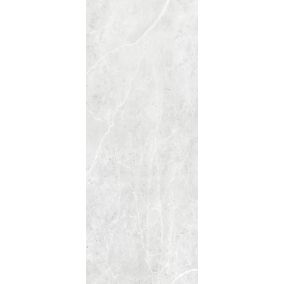 Panneau mural de salle de bains l.100x255 cm, décor marbre gris Softtouch, Schulte DécoDesign