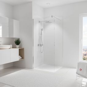 Panneau mural de salle de bains l.90 x H.210 cm, blanc à combiner, Schulte DécoDesign Photo