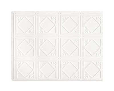 Panneau mural PVC 3D Artnuvo blanc 47 x 61,7 cm