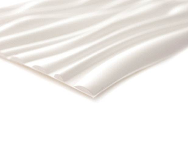 Panneau mural 3D PVC blanc mat, L.60 x l.60 cm