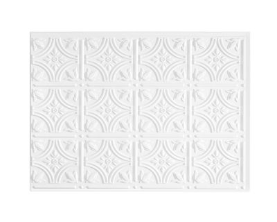 Panneau mural PVC 3D Empire blanc 47 x 61,7 cm
