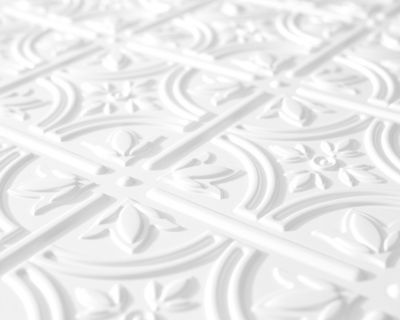 Panneau mural PVC 3D Empire blanc 47 x 61,7 cm