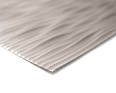 Panneau mural PVC 3D Wilderness argent 47 x 61,7 cm