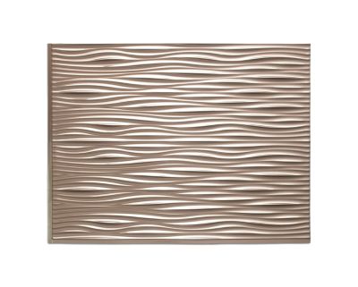 Panneau mural PVC 3D Wilderness argent 47 x 61,7 cm