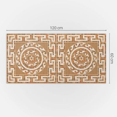 Panneau Mural PVC Wallfluent 120x60 cm Motifs De Carreaux 3x3 1 pièce