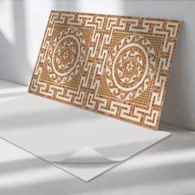 Panneau Mural PVC Wallfluent 120x60 cm Motifs De Carreaux 3x3 1 pièce
