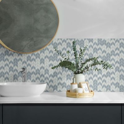 Panneau Mural PVC Wallfluent 50x50 cm Motif À Flèche 4 pièces