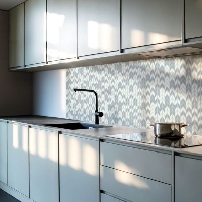 Panneau Mural PVC Wallfluent 50x50 cm Motif À Flèche 4 pièces