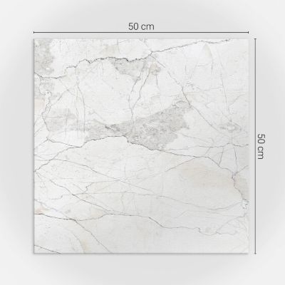 Panneau Mural PVC Wallfluent 50x50 cm Motif Marbre Naturel 4 pièces