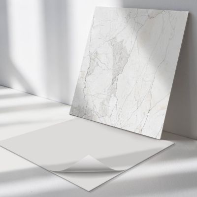 Panneau Mural PVC Wallfluent 50x50 cm Motif Marbre Naturel 4 pièces