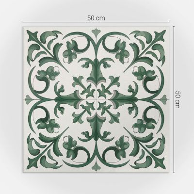 Panneau Mural PVC Wallfluent 50x50 cm Motif Végétal À Motif Floral 4 pièces