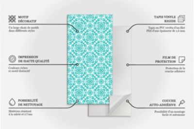 Panneau Mural PVC Wallfluent 50x50 cm Motifs En Bois Naturel 4 pièces