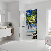 Panneau mural salle de bains 90 x 210 cm, Schulte DécoDesign Photo, palmiers
