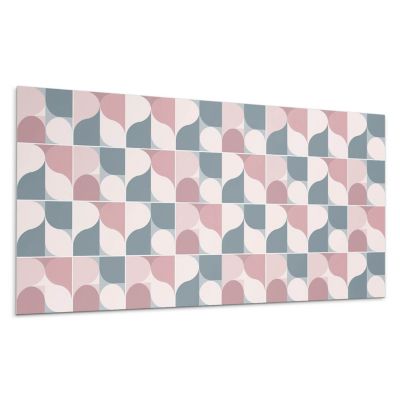 Panneau Mural TV Wallfluent 100x50 cm Géométrie Des Cercles Dans Le Système 1 pièce